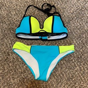 PINK- swim bright colored bikini XS